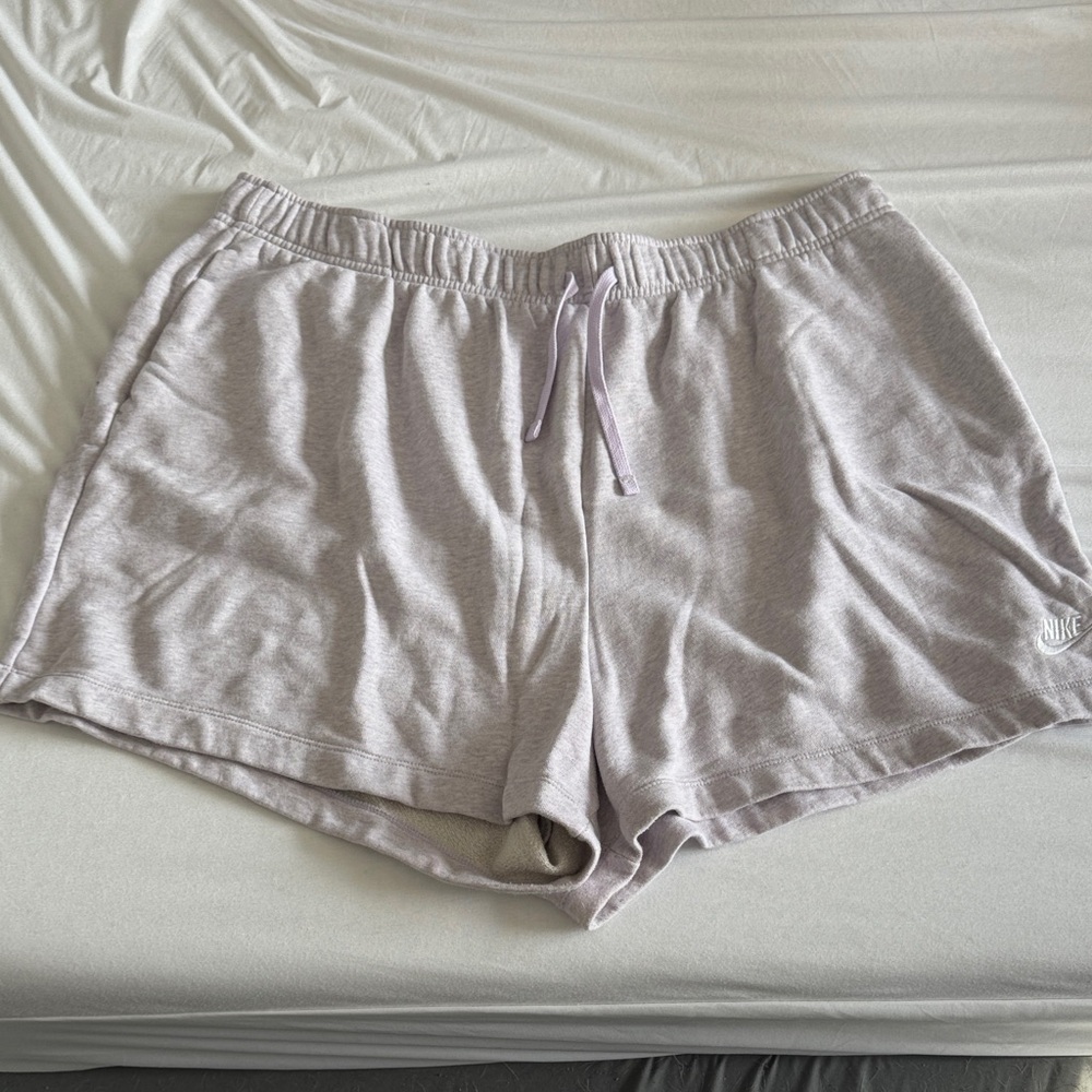 Nike Heather Gray/Purple Lounge Shorts